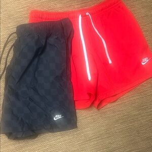 Nike Black and Red Shorts Duo